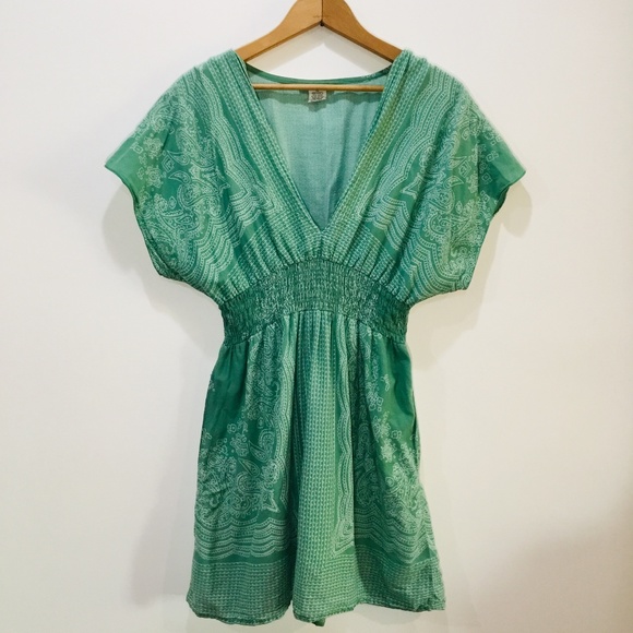 Blue Plate Dresses & Skirts - Blue Plate Green  Bandana Print Dress M